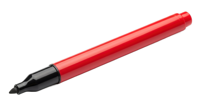 Red Marker Pen Office Supply Stationery Writing Tool