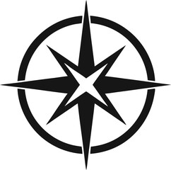  compass rose or wind rose rose of the winds flat illustration