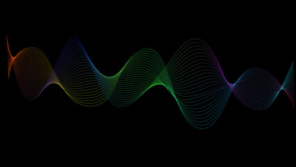 abstract colorful wave