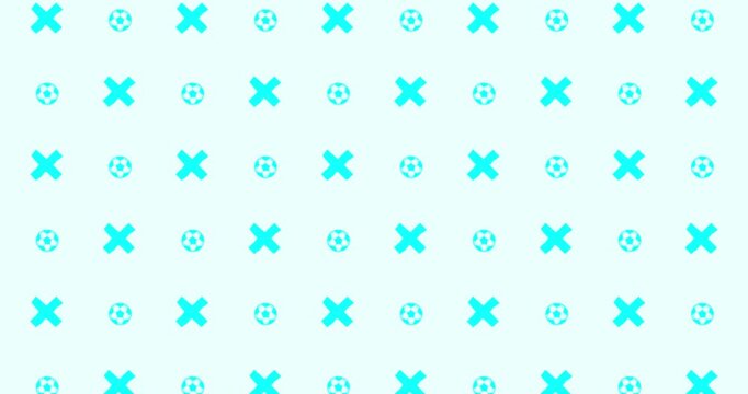 soccer ball light blue pattern background