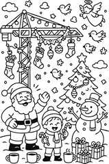Christmas Coloring Pages for Kids & Adults | Santa, Reindeer, Snowman & Holiday Fun
