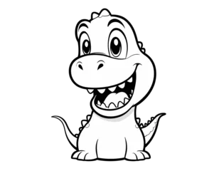 Acrylglasbilder Dinosaurier a cute dino  © Sai-man