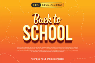 Back to School with Text Effect