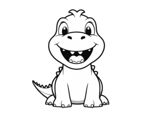 Wandcirkels Dinosaurus smiling dinosaurus  © Sai-man