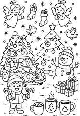 Christmas Coloring Pages for Kids & Adults | Santa, Reindeer, Snowman & Holiday Fun