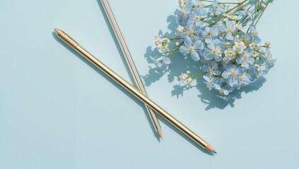 Floral flower blue pastel floral decor flower styling