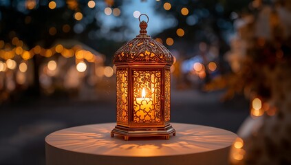 Lantern candle light outdoor lantern festive night scene