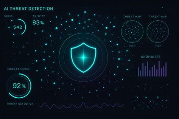 AI Powered Cybersecurity Dashboard with Threat Detection and Data Visualizations