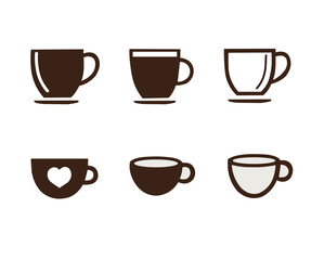 set of coffee cups