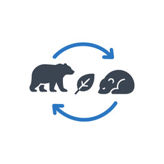 Animal life cycle icon