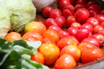 Fresh red tomatoes for cooking. High vitamin food.