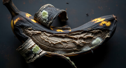 Rotten Banana, Spoiled Overripe Fruit