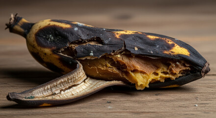 Rotten Banana, Spoiled Overripe Fruit