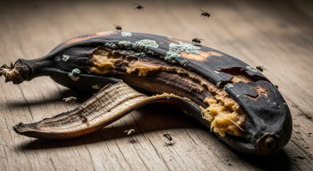 Rotten Banana, Spoiled Overripe Fruit