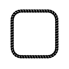 Rope Border Icon Set | Decorative Nautical Frame Geometric Pattern Design Collection