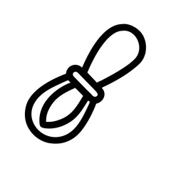 Rope Knot Icon Set | Decorative Tied Loop Binding Nautical Symbol Design Collection