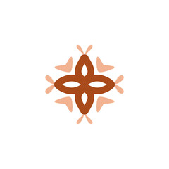 vector illustration of a decorative snowflake