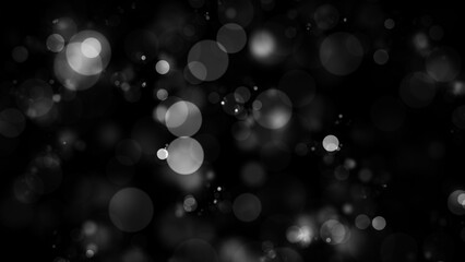 Abstract blurred bokeh background. Real dust particles with real lens flare stars. glitter lights . Abstract lights defocused. Merry Christmas and New Year