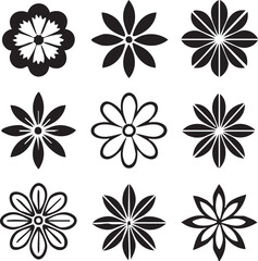 Obraz premium Abstract geometric pattern featuring a striking black silhouette against a vibrant color spectrum background silhouette