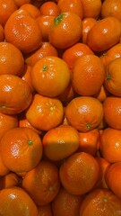 Fresh and vibrant oranges at the market.