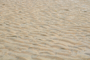 Diagonal texture of sand after low tide