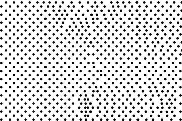 Abstract grid pattern with black dots on a white bacground.