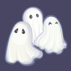 ghost cartoon vector halloween