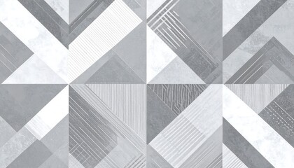 Grey and white geometric pattern design.