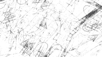 Vintage vector grunge texture with abstract dust particle and dust grain overlay on white grey rough background