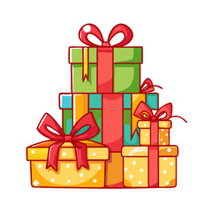 gift boxes vector illustration