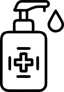 hand sanitizer dispenser with drop clip art preview