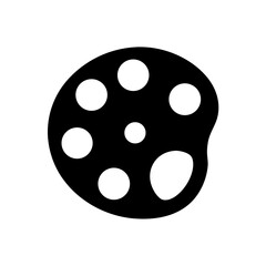 artist paint palette silhouette icon