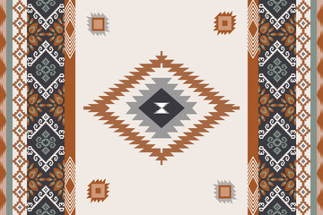 traditional turkish carpet Seamless Ikat ethnic patterns in horizontal stripes, perfect for textile, fashion design, fabric printing, and home decor. Inspired by traditional weaving with modern color 