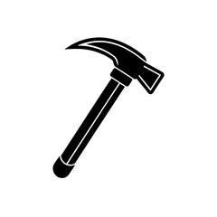 crowbar tool vector icon in simple style