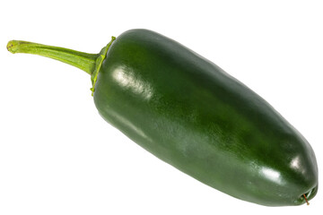 Zielona papryczka jalapeno. Piękne i średnio pikantne. Nie za gorąco do jedzenia. Brak tła
