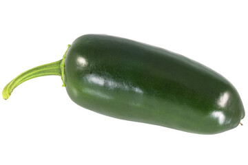Zielona papryczka jalapeno. Piękne i średnio pikantne. Nie za gorąco do jedzenia. Brak tła