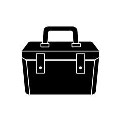 toolbox silhouette vector icon illustration