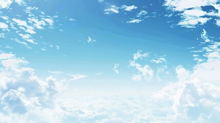 Fototapeta premium Serene Blue Sky White Ground Backgrounds: Elevate Visual Projects with Timeless Purity, Versatile Aesthetics, and Calming Vibes for Design, Decoration, and Digital Creations
