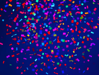 Shimmering Confetti Celebration Overlay with Glow Effect