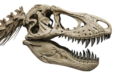 Tyrannosaurus Rex Dinosaur Skull Cut Out PNG.