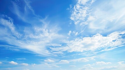 Obraz premium Serene Blue Sky White Ground Backgrounds: Elevate Visual Projects with Timeless Purity, Versatile Aesthetics, and Calming Vibes for Design, Decoration, and Digital Creation