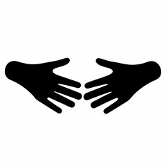Two hands reaching out to each other in a gesture of connection