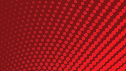 Red halftone abstract background with modern dots pattern for graphic design and digital wallpaper