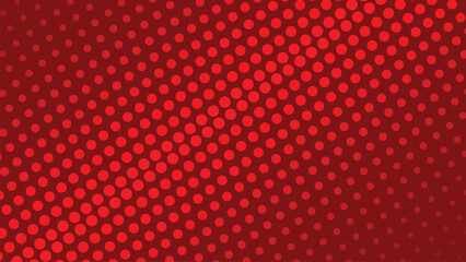 Red halftone abstract background with modern dots pattern for graphic design and digital wallpaper