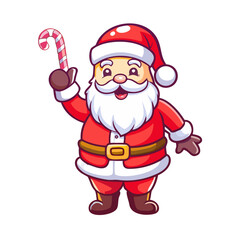 santa claus with a bag