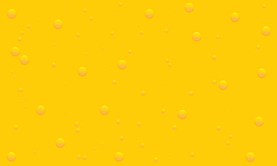 Background with oil drops texture, yellow omega bubbles, gold liquid transparent droplets. Template for skincare essential product with dribs of different shapes vector honey, orange juice pattern
