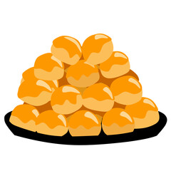 vector of typical Indonesian Eid cookies called nastar