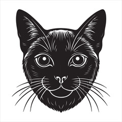 A Detailed Close-up of a Burmese Cat, a Beautiful Breed with a Plush, Velvet Coat and Striking Golden Eyes that Capture its Intelligent and Curious Nature