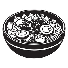 A Vibrant and Classic Cobb Salad, a Hearty and Layered American Meal with Crisp Greens, Grilled Chicken, Bacon, Avocado, and Hard-Boiled Eggs