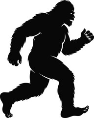 Fototapeta premium Bigfoot Silhouette SVG – Sasquatch Cut File